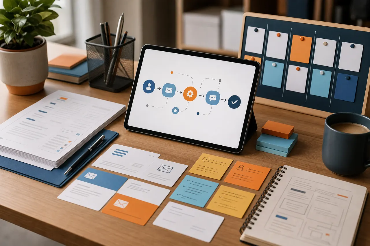 Business application connection cards